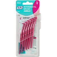TePe Angle Cepillos interdentales angulados - Palillos interdentales - Tamaño 0- diámetro 0-4 mm - Pack de 6- color rosa